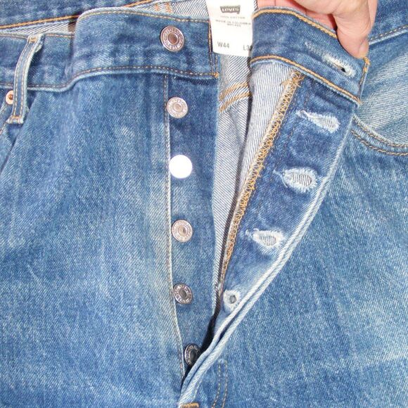 LEVI'S 501XX Jeans, 44 x 28.5 Button fly, 5 pocket - Picture 5 of 12